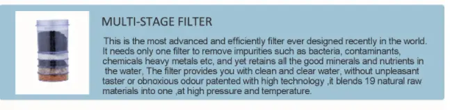 20L Mineral Activated Carbon Filter Bottle cartridge